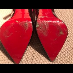 Christian Louboutin Black paten leather 36.5